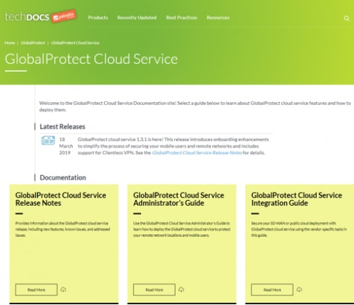 globalprotect cloud service