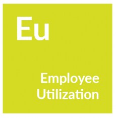 This is a closeup of the periodic table-style “Elements of Security Operations,” showing one element, Employee Utilization. Better SecOps strategies will improve your handling of this element.