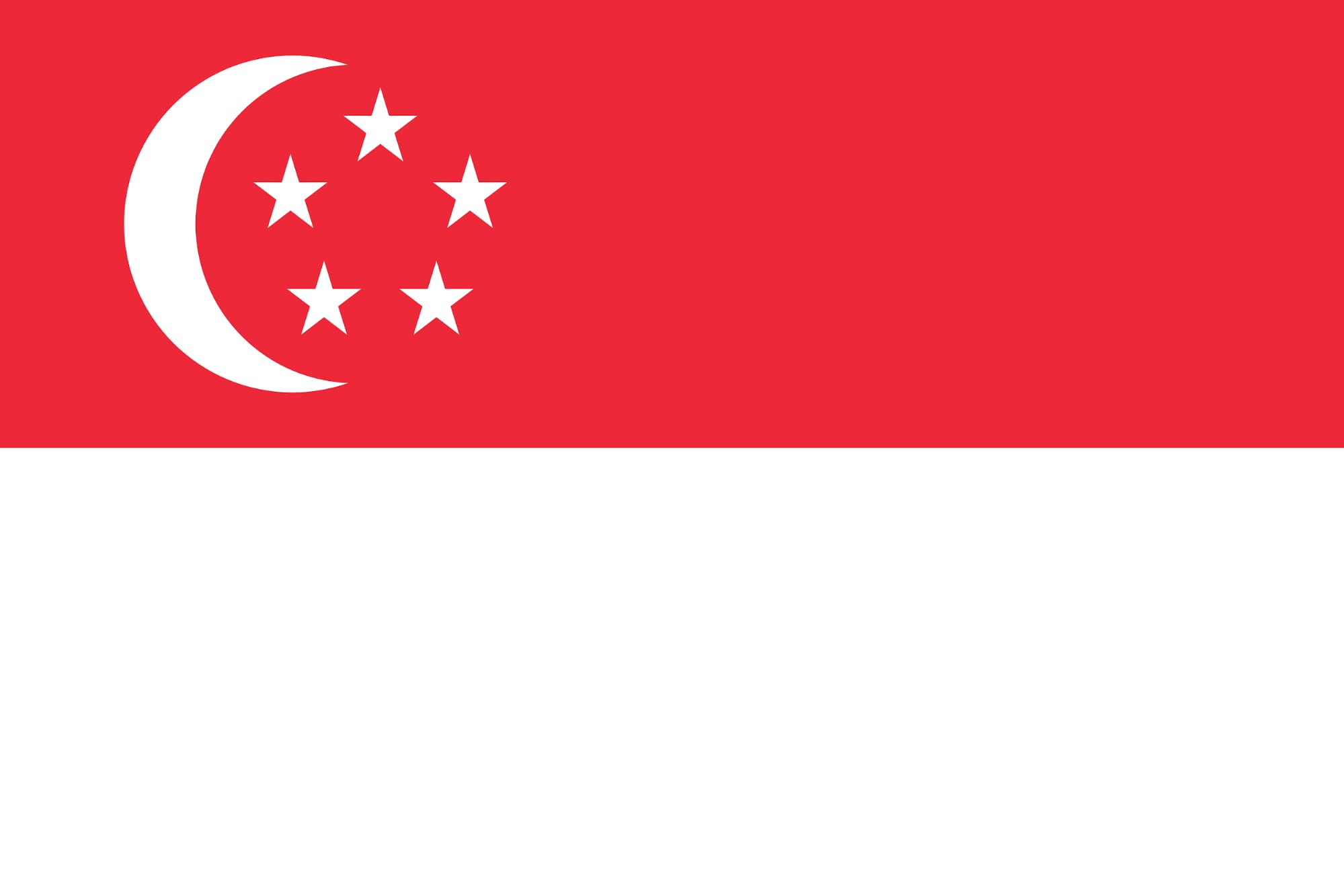 The flag of Singapore