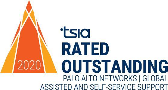 J.D. Power 2020 Certified Assisted Technical Support, demonstrating the commitment of Palo Alto Networks to delivering outstanding support. 