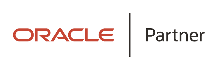 Oracle logo, accompanied by the word Partner