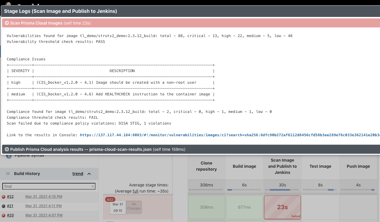 Failed Jenkins build that violates rule 41