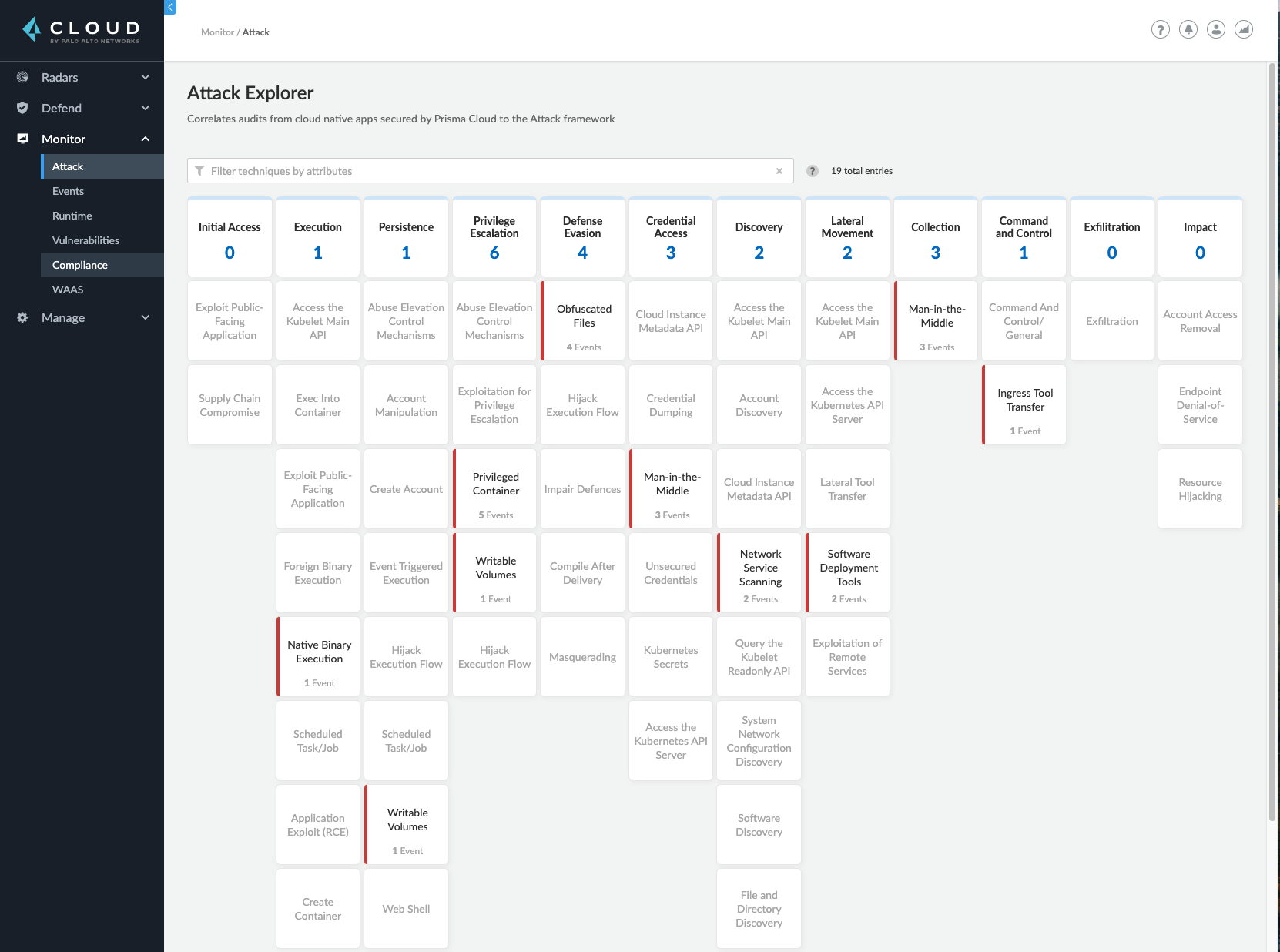 Figure 2. The new Attack Explorer dashboard in Prisma Cloud.