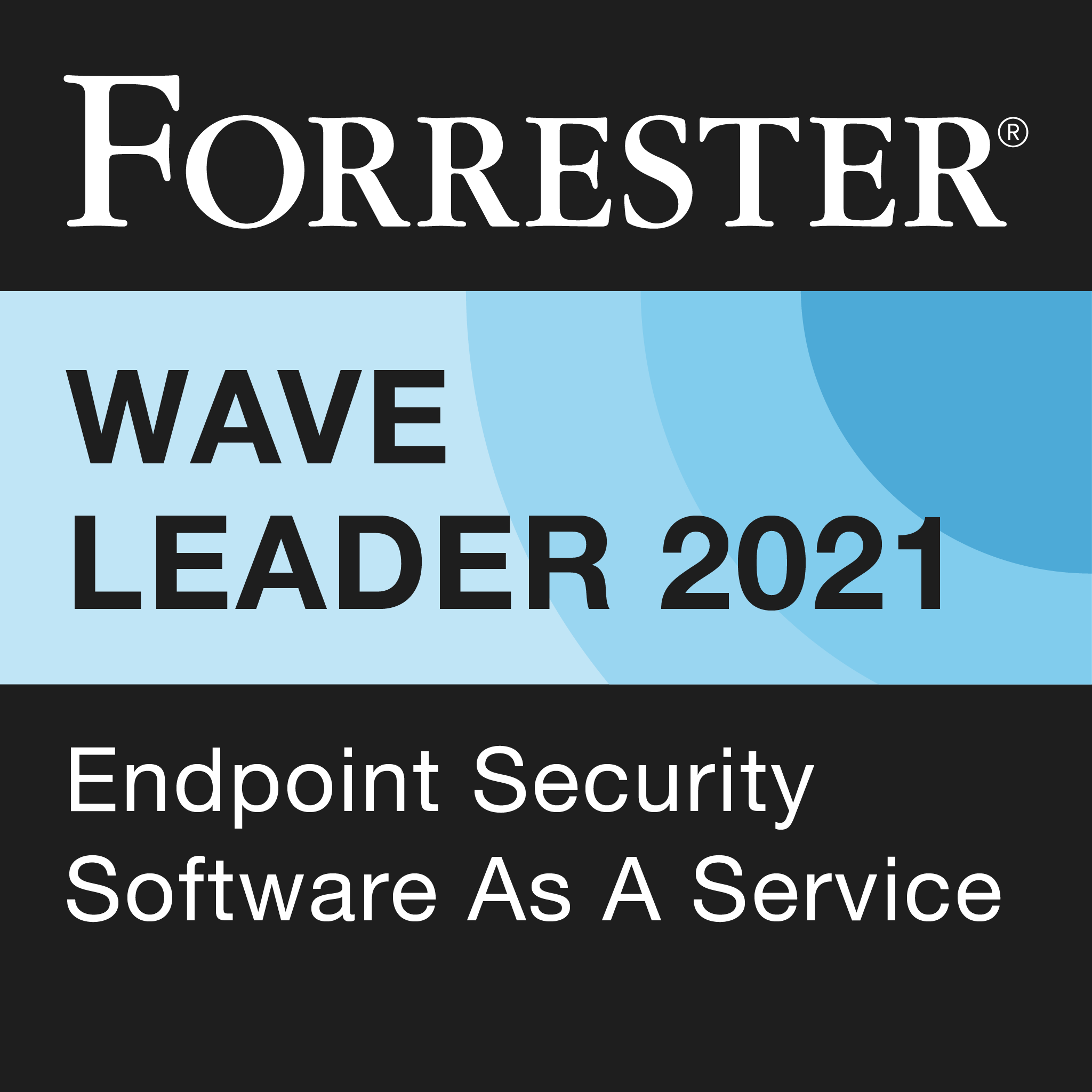 Badge: Forrester Wave Leader 2021: Endpoint Security Software as a Service