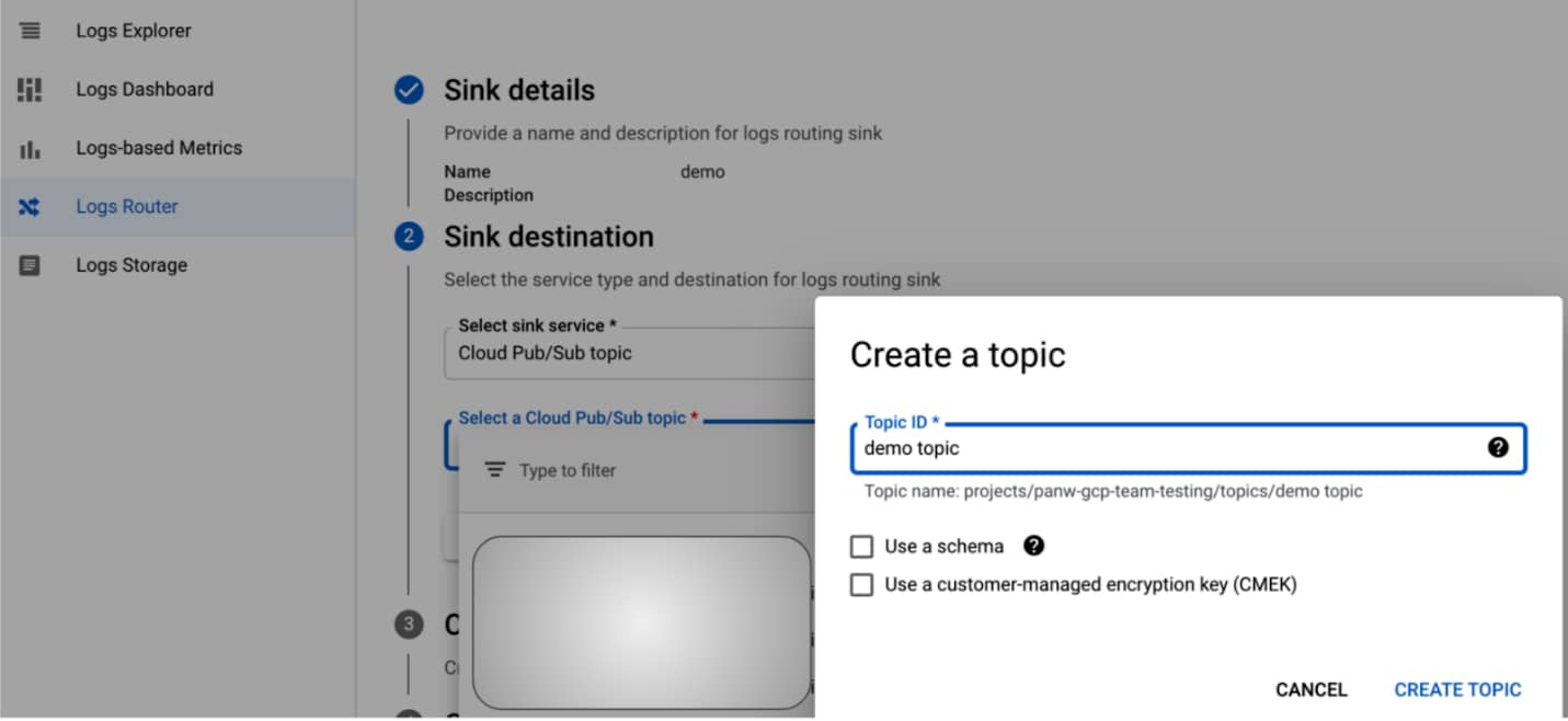 screenshot of how to configure the integration