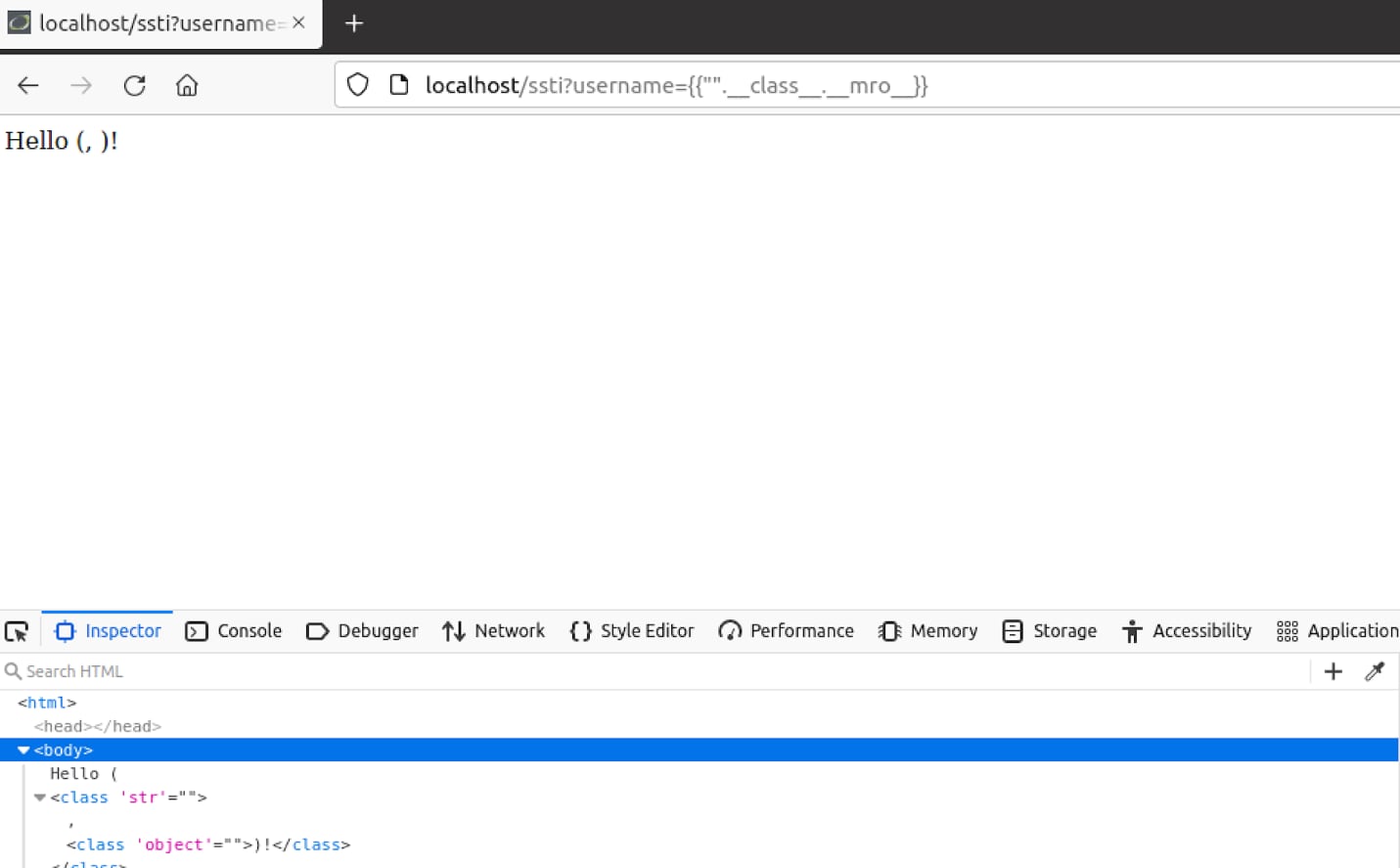 Figure 19. Using Python’s __mro__ attribute to disclose the inheritances of the class