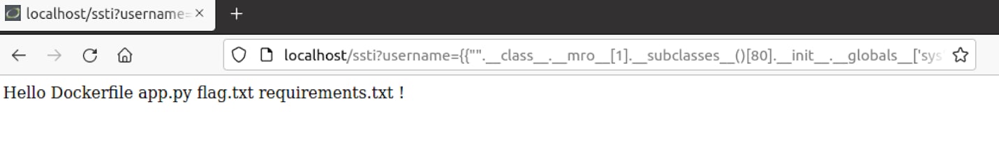 Figure 22. Successful RCE that executes “ls” command