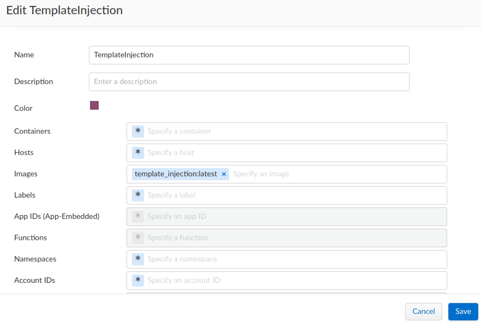 Figure 26. Creating a new collection scoped to our docker image