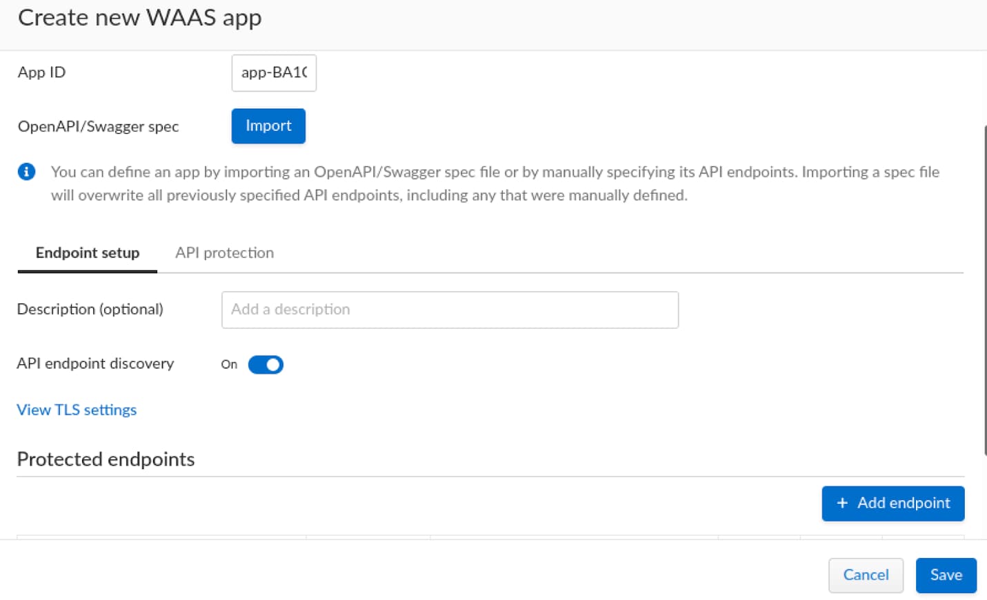 Figure 29. App policy configurations tab