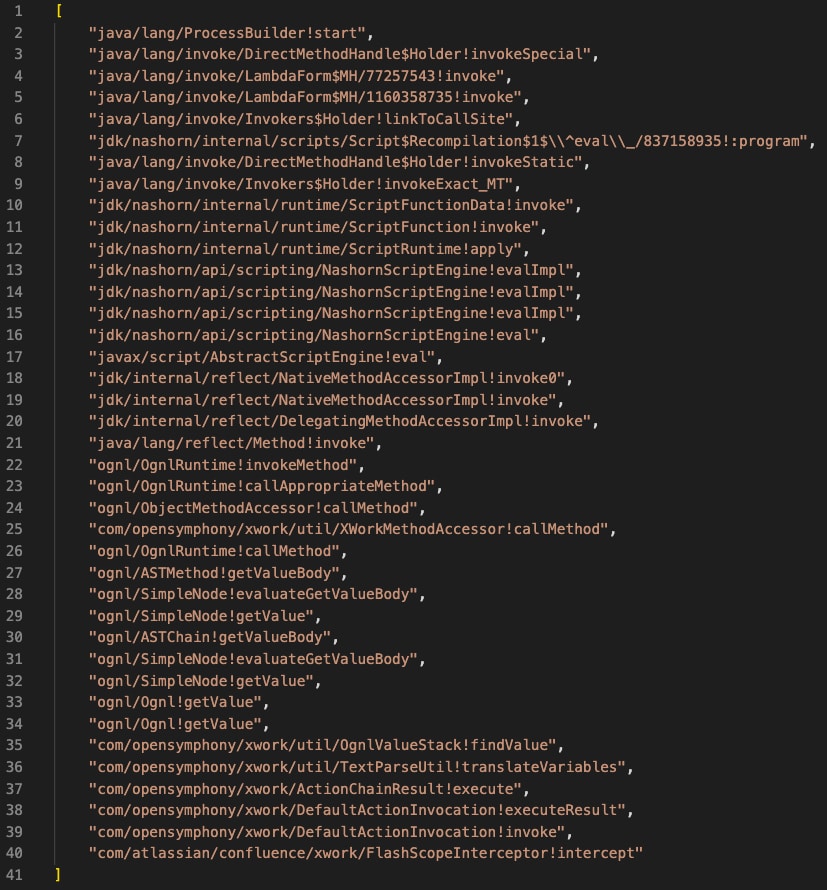 Figure 1. Stacktrace that includes Nashorn entries