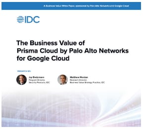 Business Value of Prisma Cloud for Google Cloud