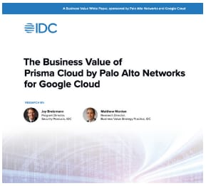 Business Value of Prisma Cloud for Google Cloud