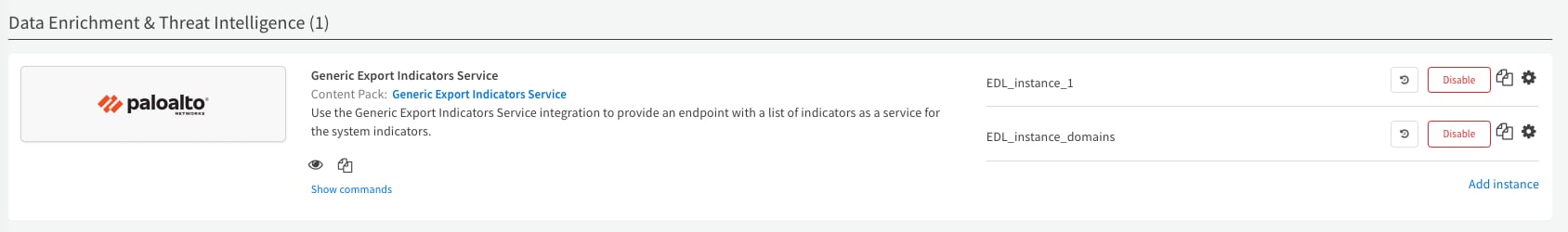 screenshot: Use the EDLs in security products to enforce policies.( e.g, use a blocklist EDL as a destination in a security rule in your NGFW firewall that is designated to block traffic.) Validate that the EDL changes that you made in XSOAR affects your security policies. As an example, for a PAN-OS firewall policy, you can test it via XSOAR to see if it matches a security policy.