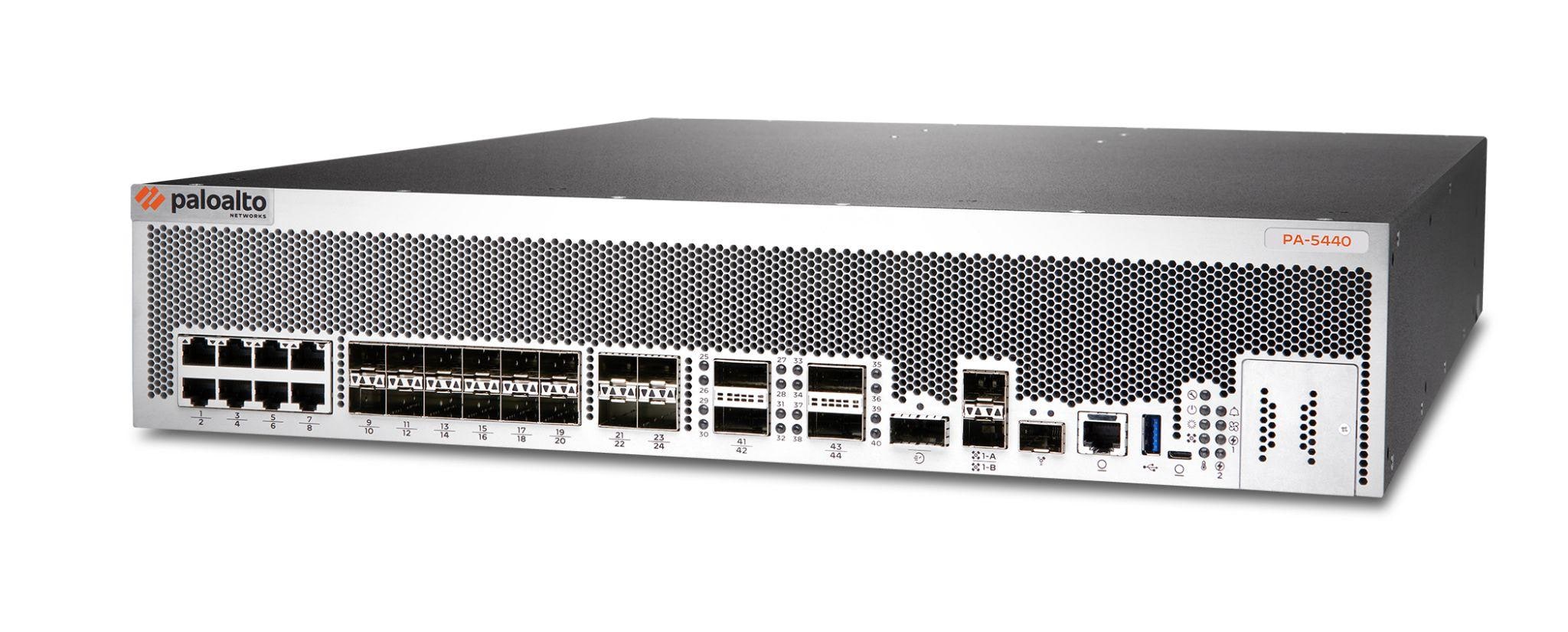 Image of Palo Alto Networks PA-5440 ML-Powered NGFW hardware.