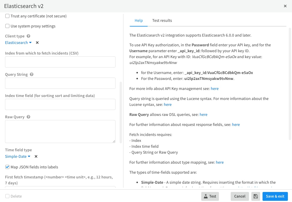 Elasticsearch query box 