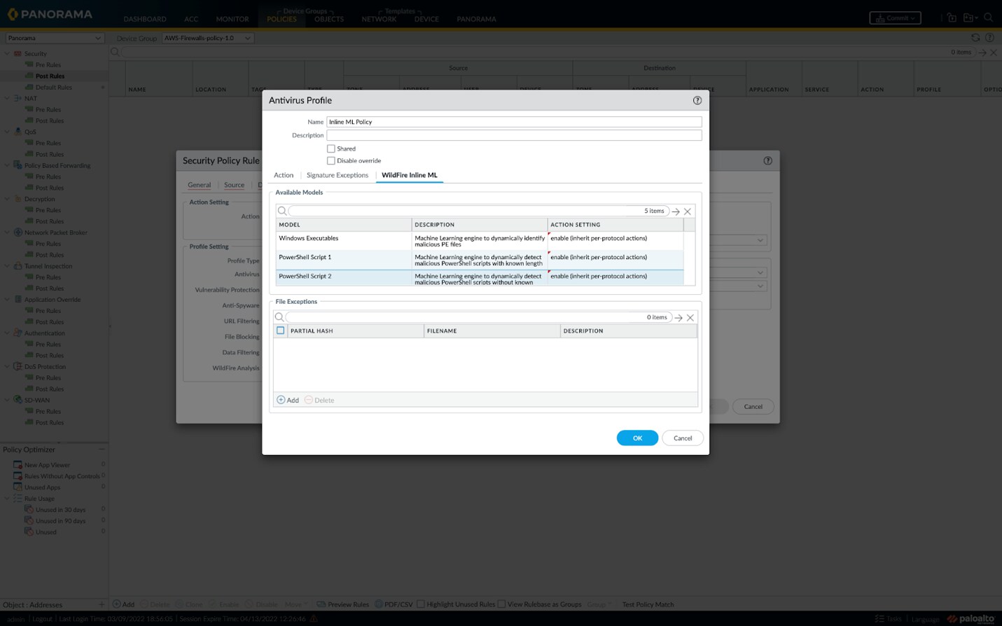 Software NGFWs encompass all CDSS capabilities into a single security policy rule