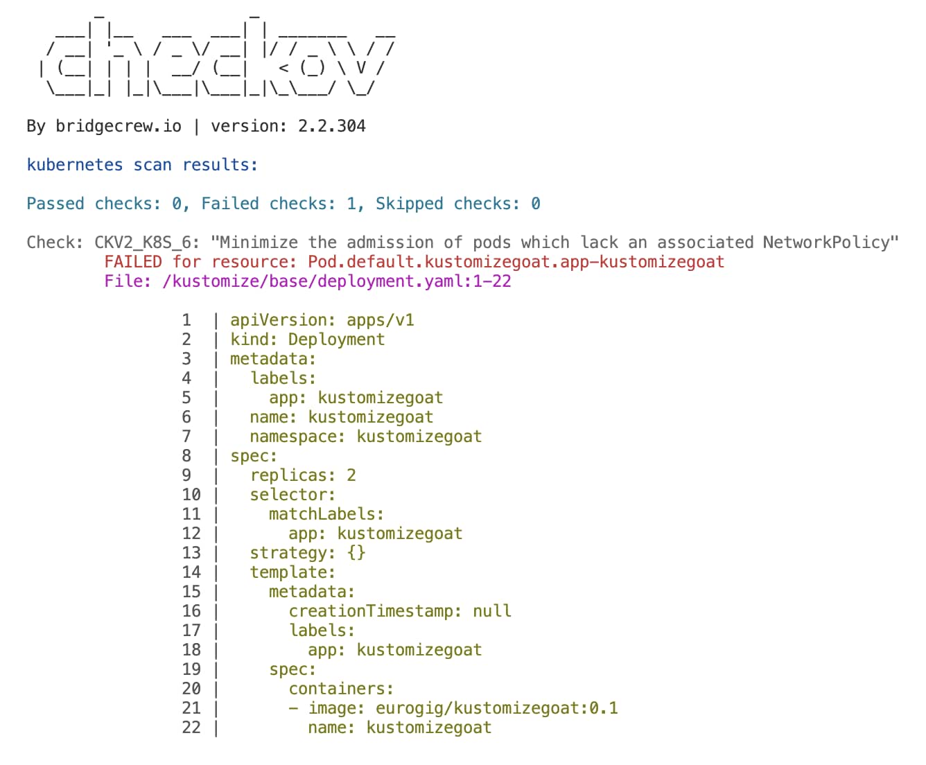 Once you’ve tested the policy, let’s run following commands in the terminal.