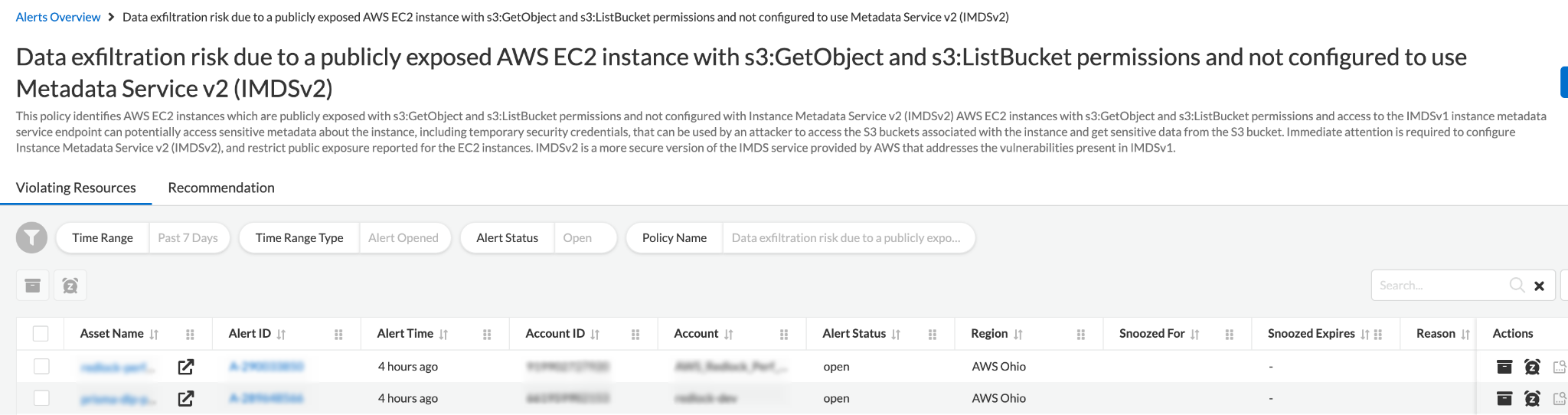 Prisma Cloud attack path detection