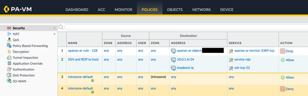 Fig 4: Example remediation rule implemented via automation