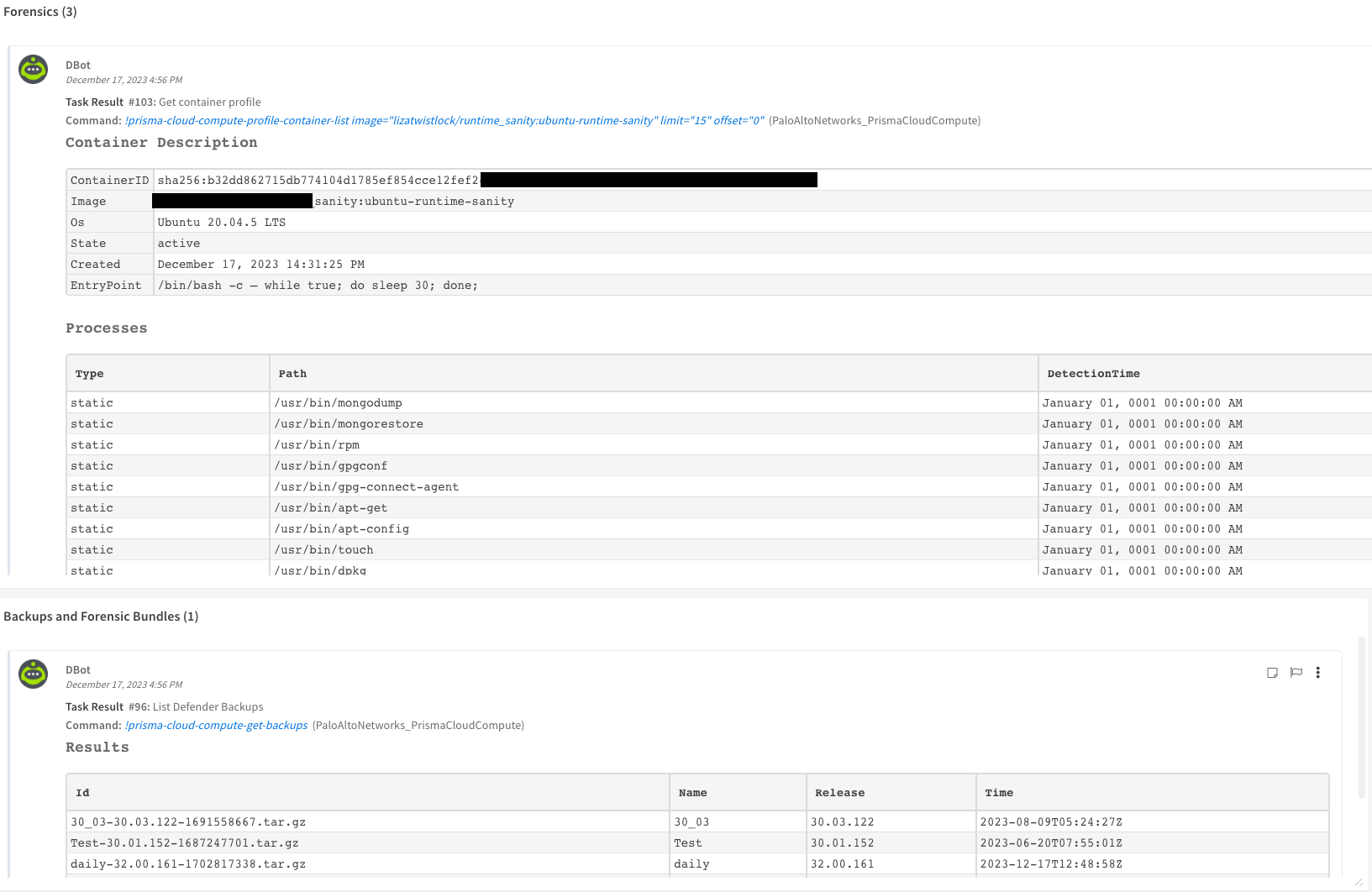 Fig 7: Forensic data details tab