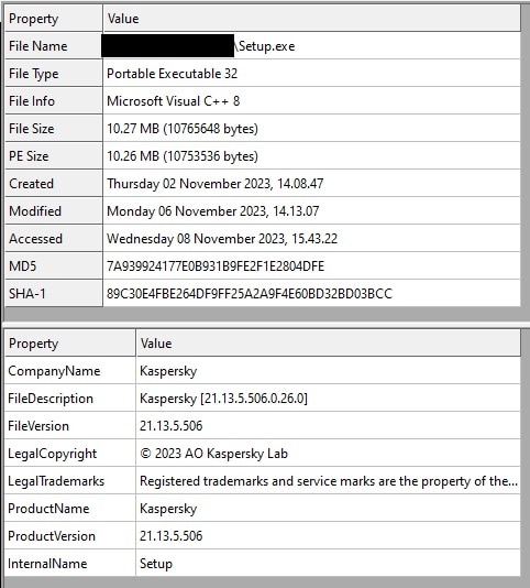 Figure 5. LummaStealer signature information