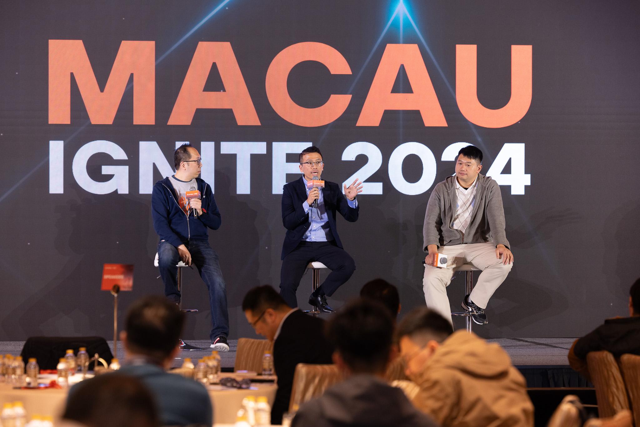 Image of powerful panels at Macau Ignite.