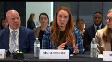 Wendi Whitmore speaks with a distinguished panel of witnesses on May 28.