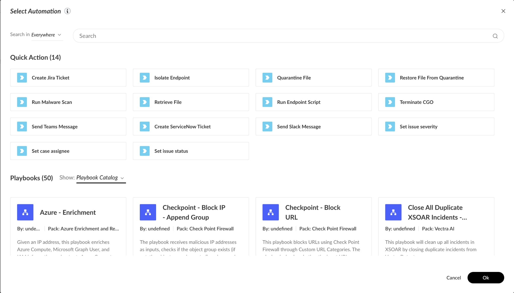 Sample automation workflow in Cortex XDR