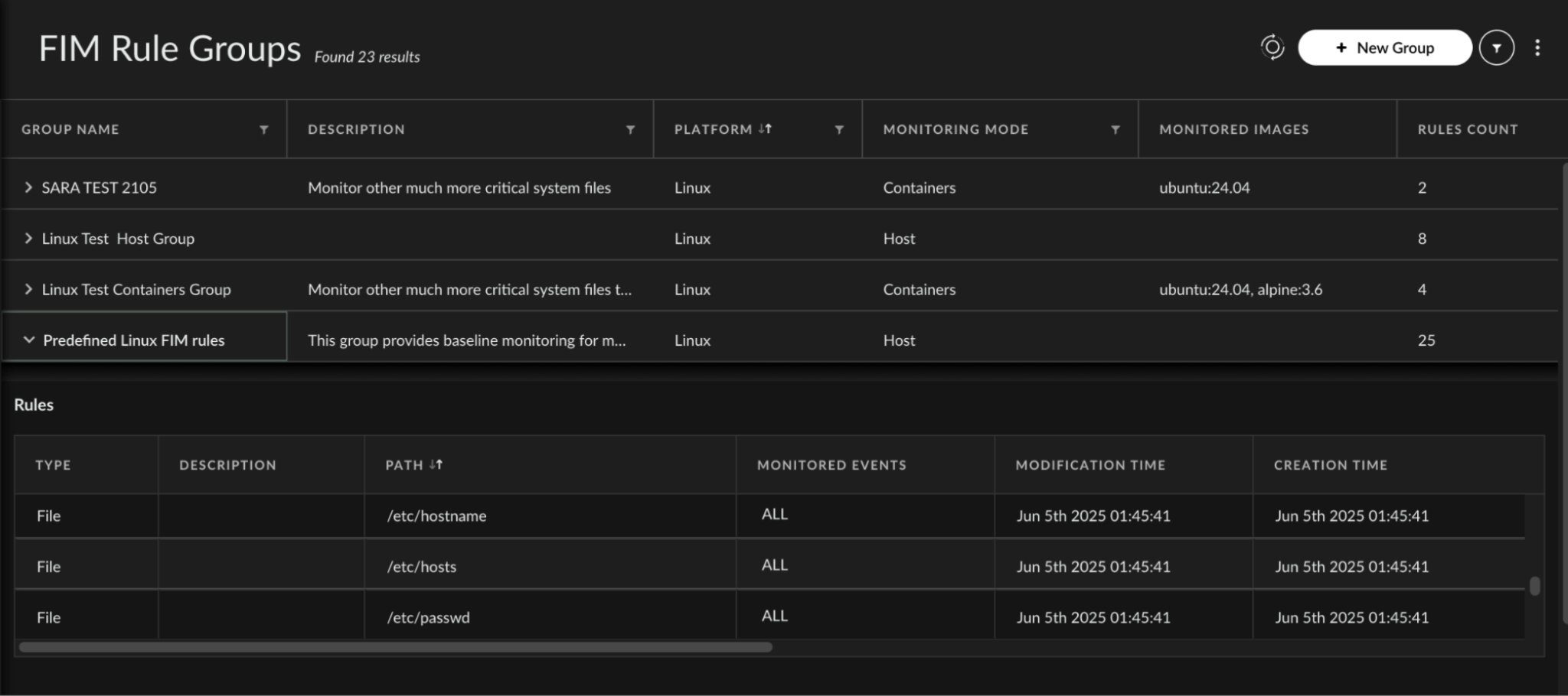 File Integrity Monitoring Rules in Cortex Cloud