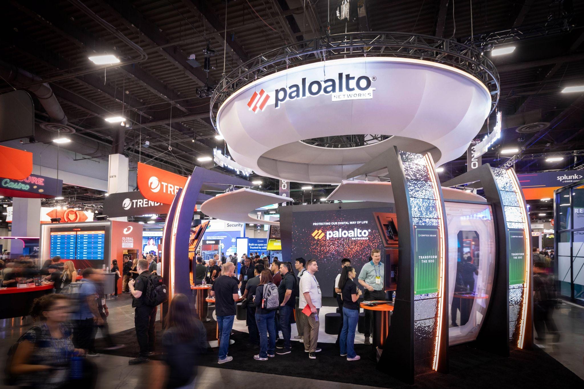 Palo Alto Networks Black Hat booth in Las Vegas 2025