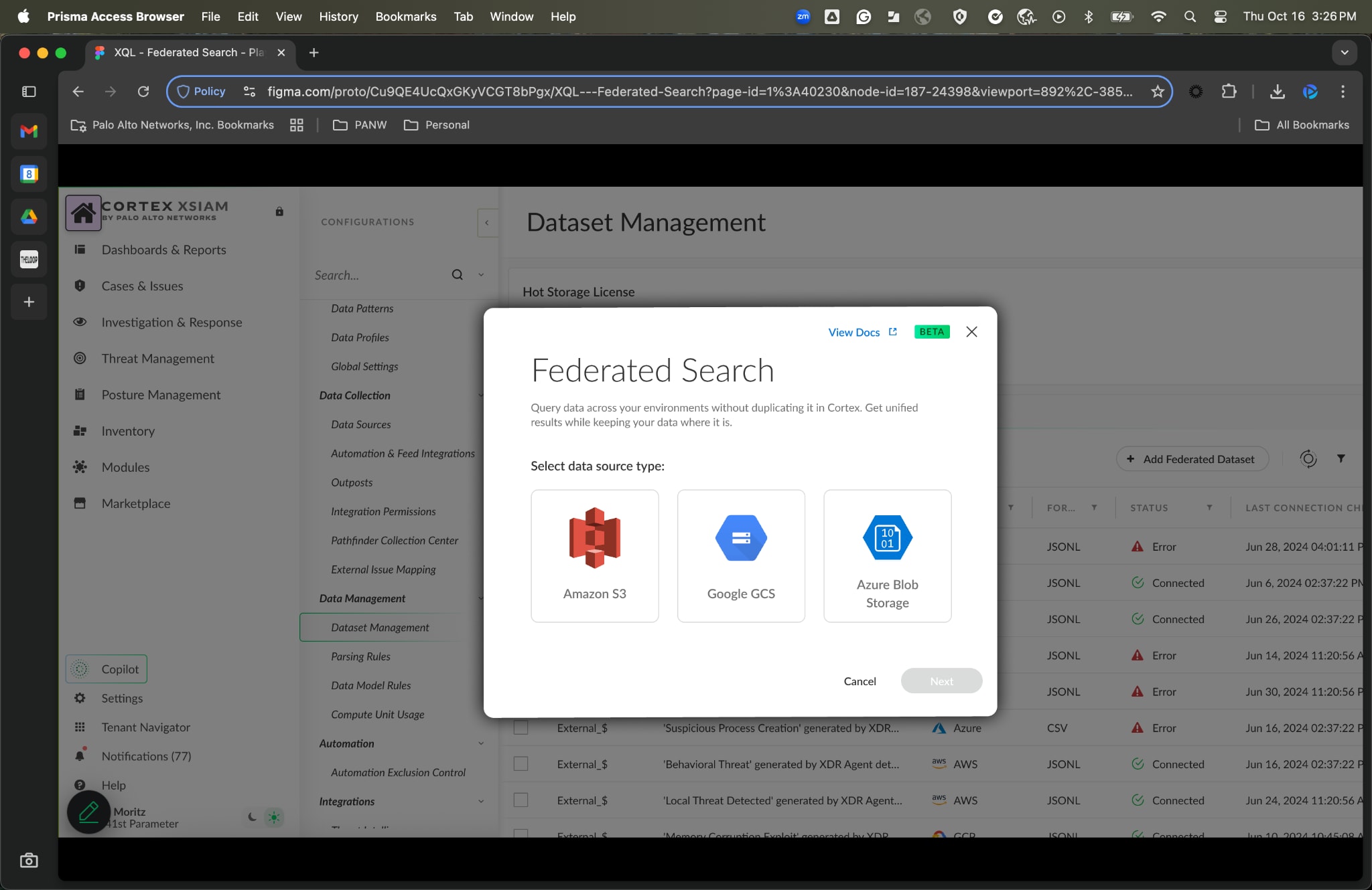 Federated Search in Cortex XSIAM