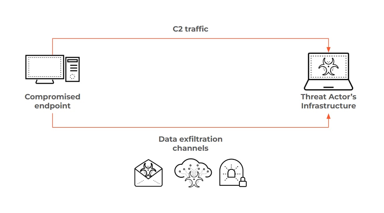 Threat actor's infrastructure