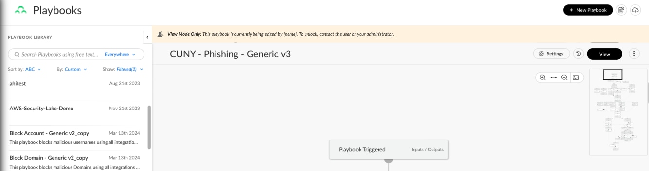 Conflict-Free Playbook Editing in Cortex XSOAR