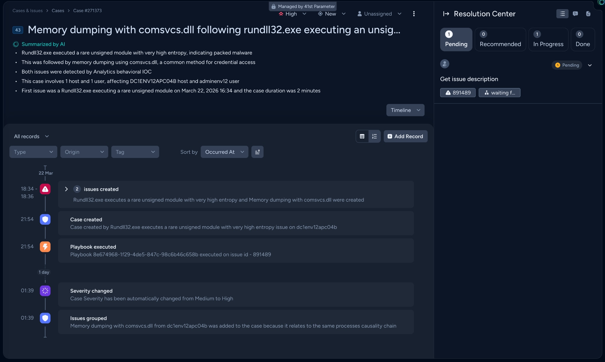 New Case Timeline View provides a high-velocity, automated workspace