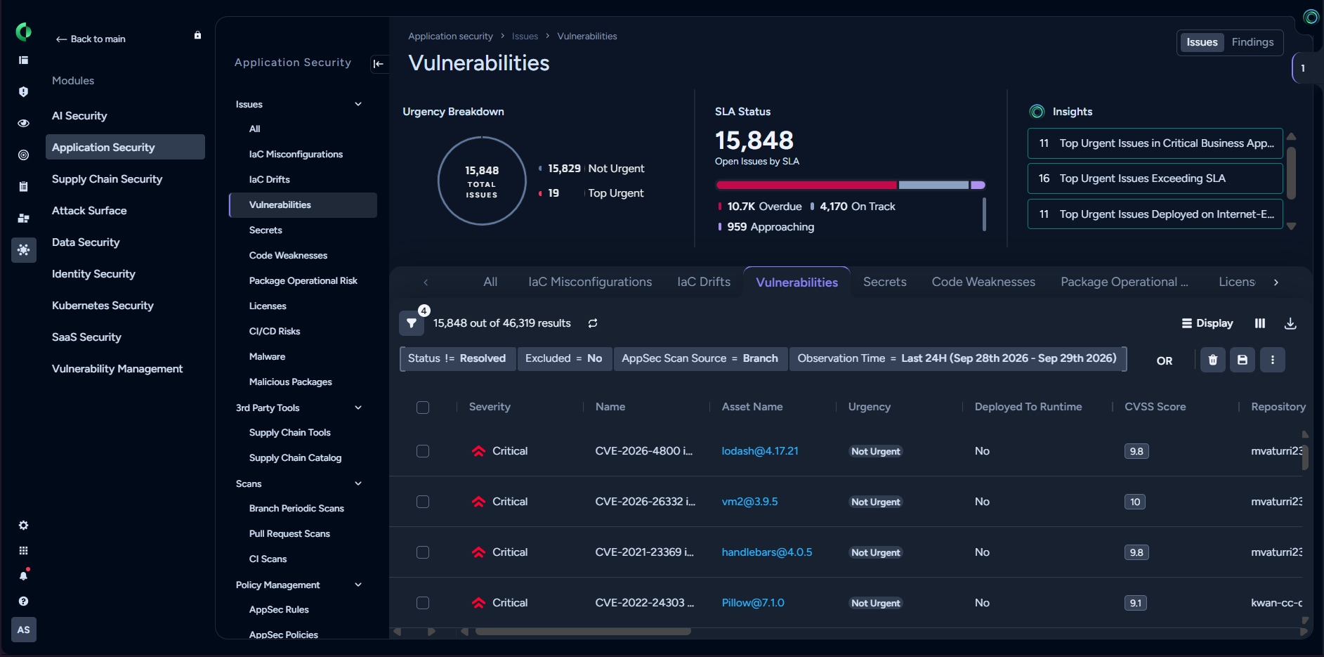 Detecting vulnerabilities with Cortex Cloud