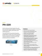 Bemærk venligst Tom Audreath hul PA-220 Datasheet - Palo Alto Networks