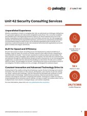 Unit 42 Security Consulting Overview Palo Alto Networks