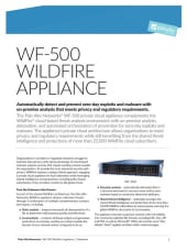 appliance wildfire datasheet cloud private