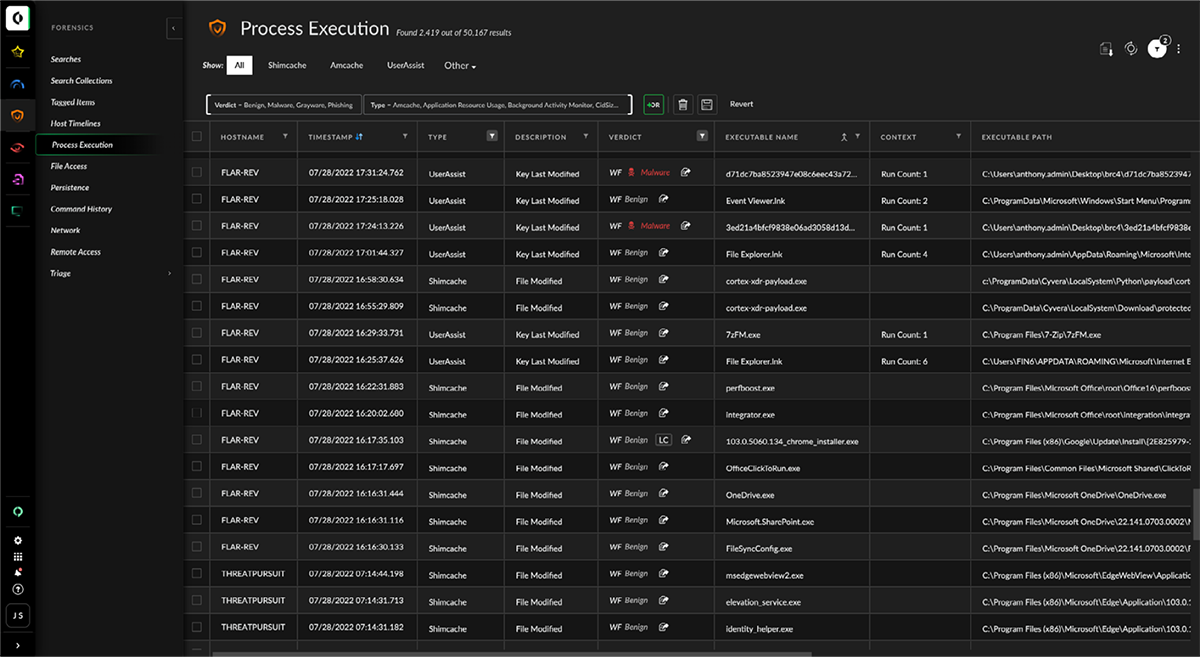 FalconRock-cortex xdr forensics image2