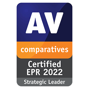 AV Comparatives Certified EPR 2022 Strategic Leader