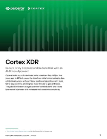 Cortex XDR datasheet