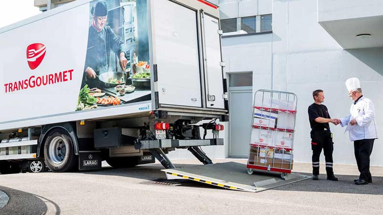 Transgourmet loading a truck