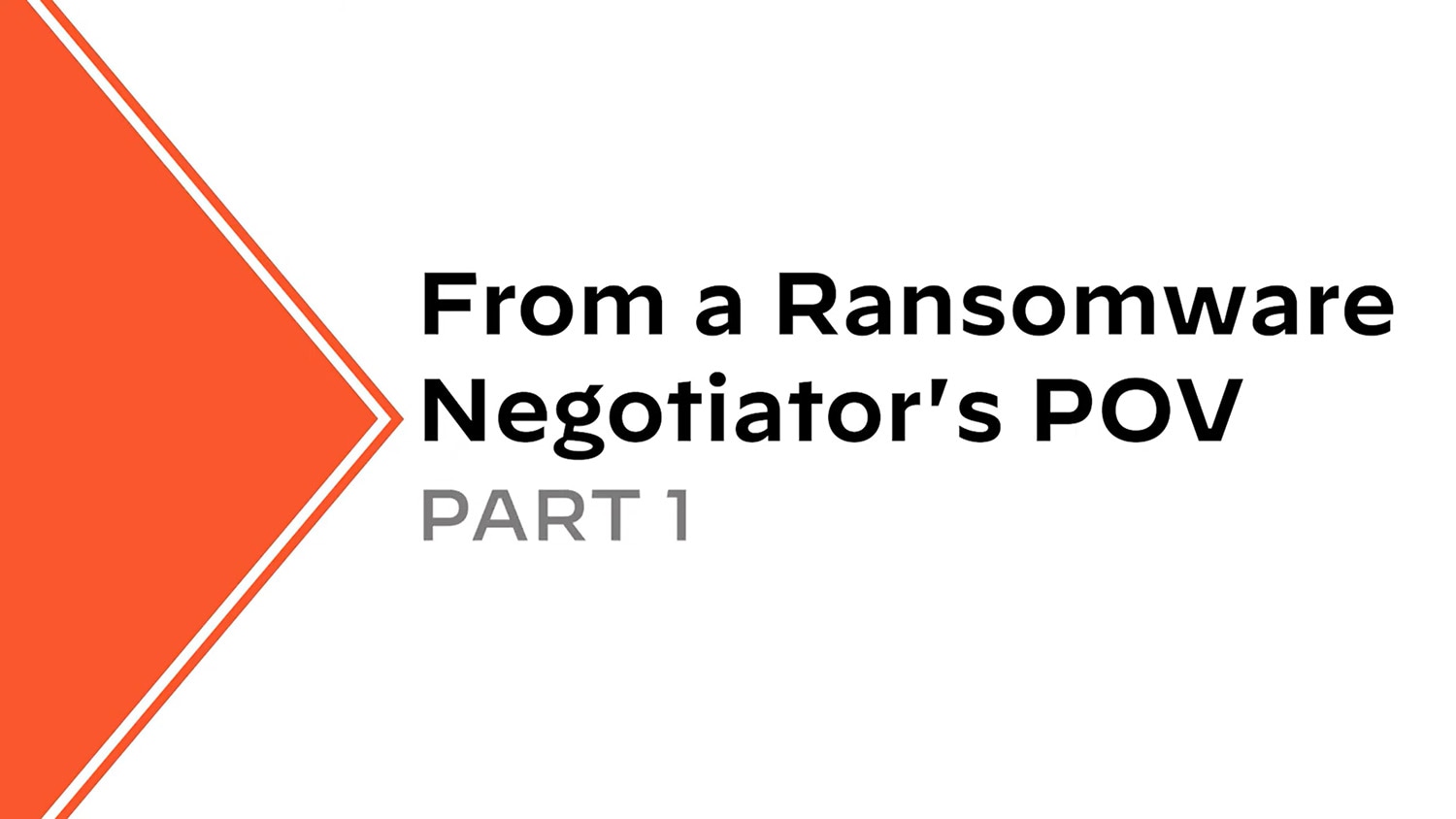 Security Speakeasy: Ransomware (Part 1)