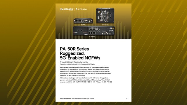 PA-50R Series Ruggedized, 5G-Enabled NGFWs
