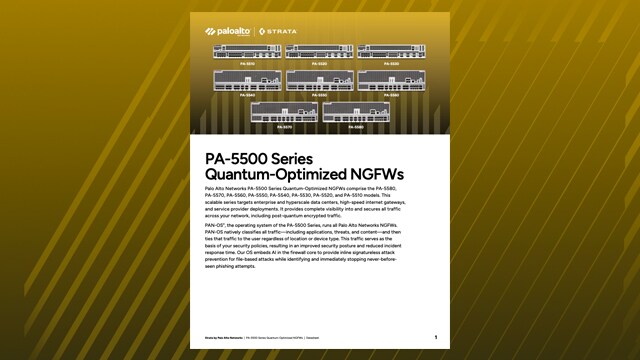 PA-5500 Series Quantum-Optimized NGFWs
