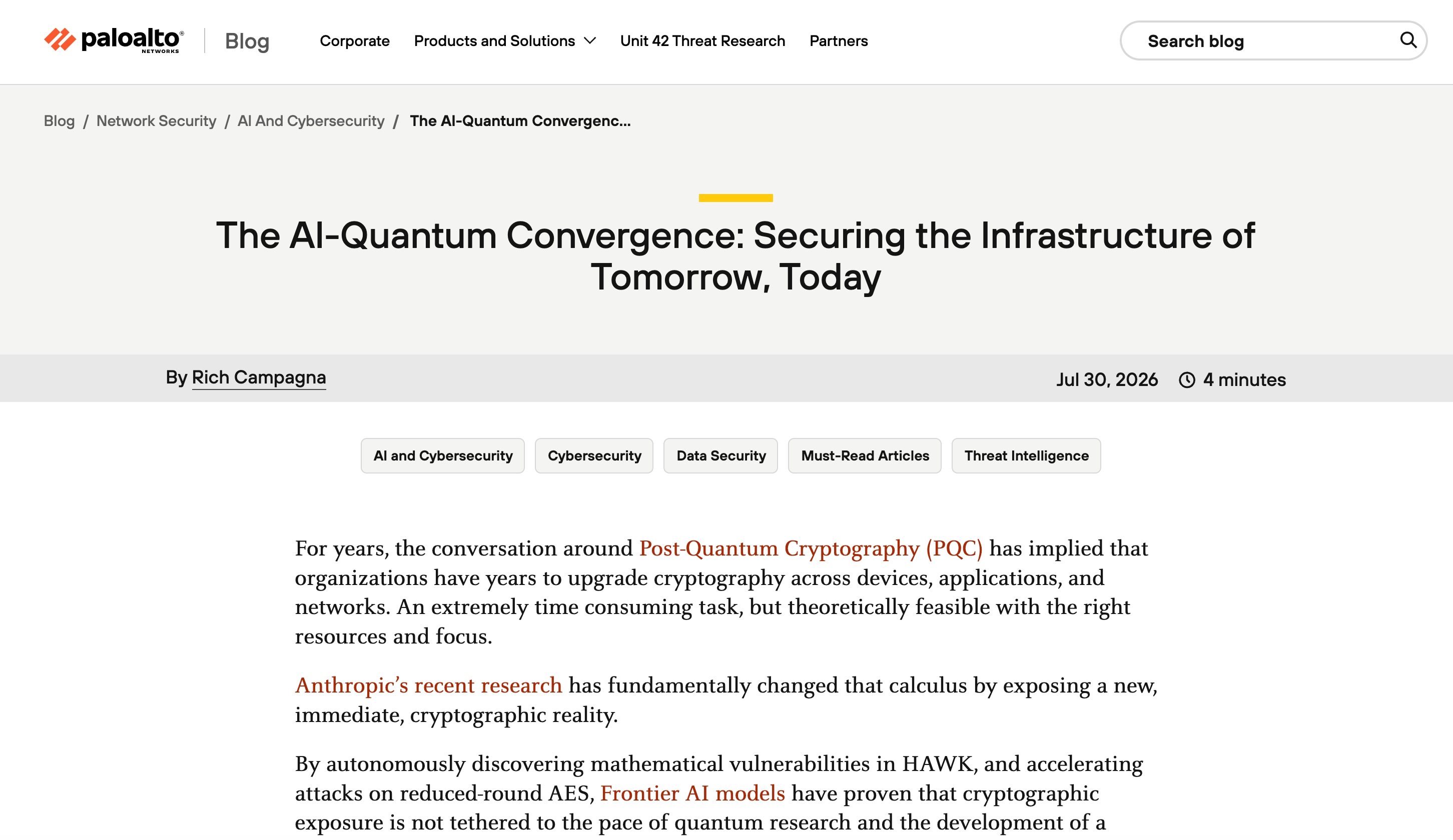 The AI-Quantum Convergence: Why the Timeline is Accelerating