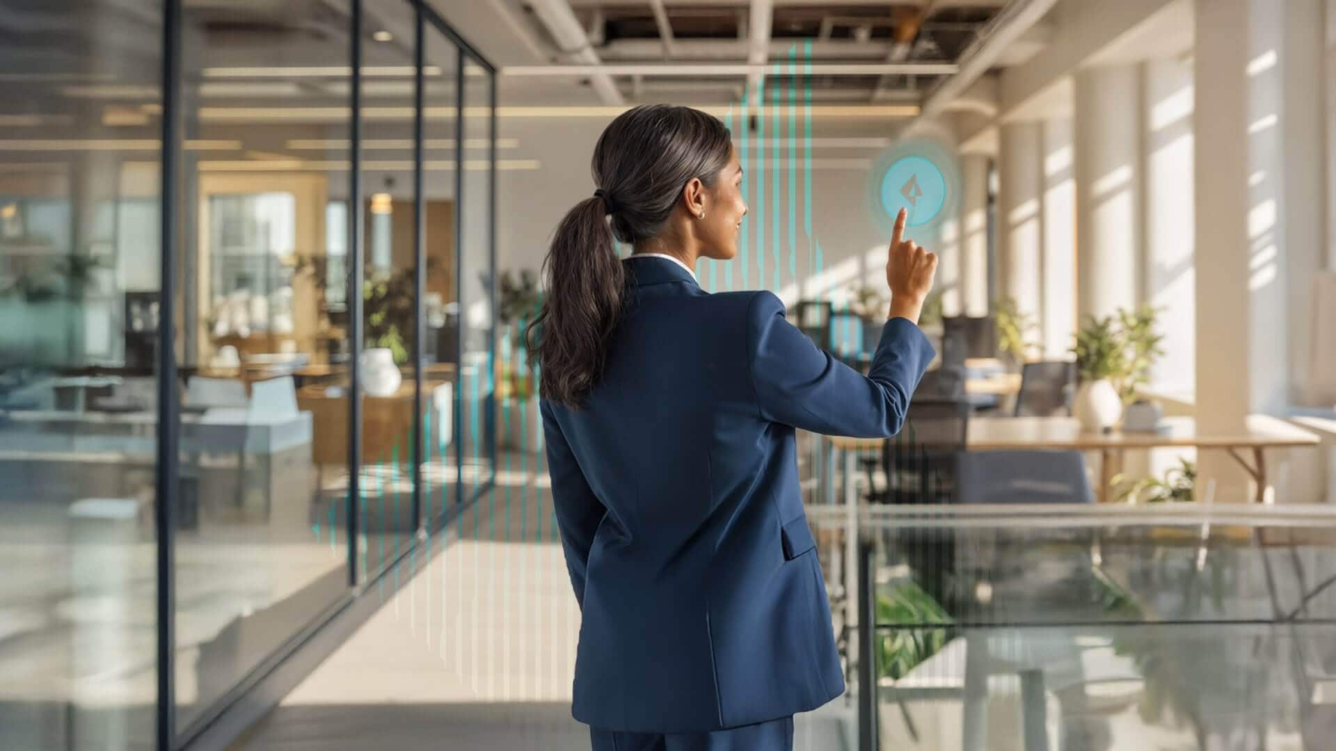 women clicking Prisma AIRS button