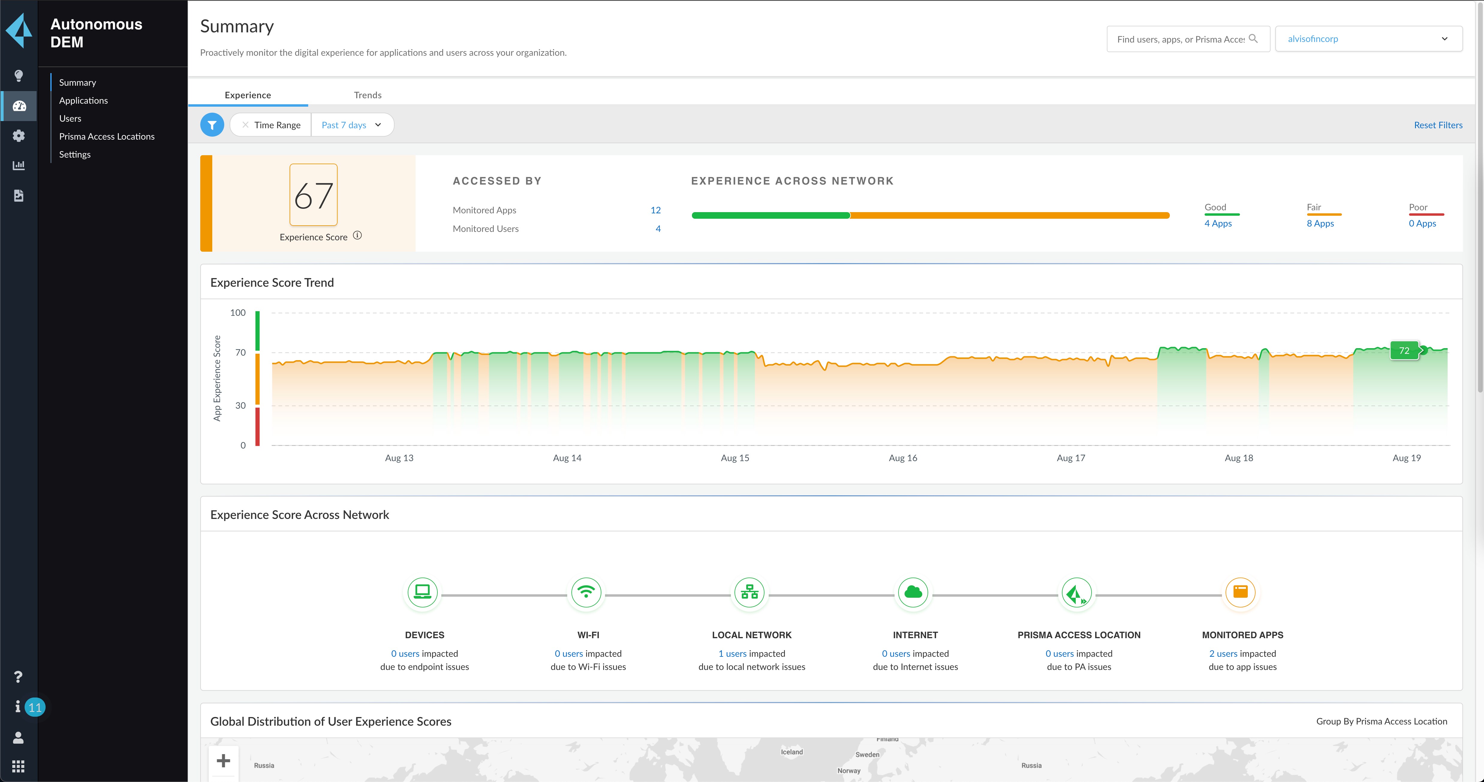 Autonomous Digital Experience Management (ADEM)